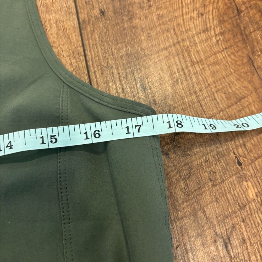 Patagonia Fleetwith Dress Kale Green Scoop Neck Sleeveless Hike REI Women Medium - Picture 6 of 7